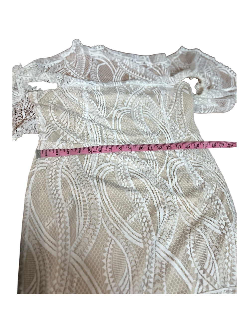 LULUS In My Life White Lace Off the Shoulder Mermaid Maxi Dress XL - Picture 7 of 15